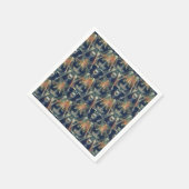 Skelette Muster Spookes Cooles Halloween-Party Serviette (Ecke)