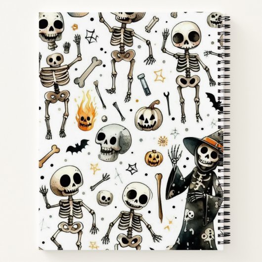 Skelette Notizblock (Rückseite)