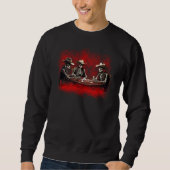 Skelette Poker Sweatshirt (Vorderseite)
