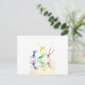 Skelette Postkarte (Stehend Vorderseite)