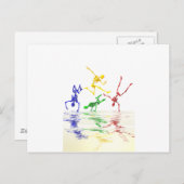 Skelette Postkarte (Vorne/Hinten)