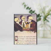 Skelette Postkarte (Stehend Vorderseite)