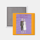 Skelette Save the Date Hochzeitsmagnete Magnet (Vorderseite/Rückseite)