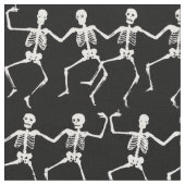 Skelette-Schädeltanzmuster halloween Stoff (Nahaufnahme)