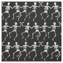 Skelette-Schädeltanzmuster halloween Stoff