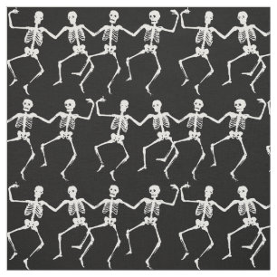Skelette-Schädeltanzmuster halloween Stoff