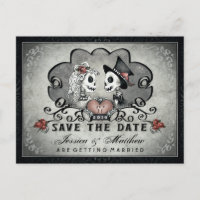 Skelette Schwarzweiß SAVE THE DATE