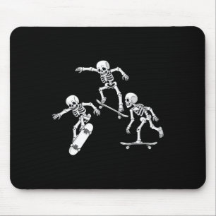Skelette Skateboarden Halloween Skater Boys Kinder Mousepad