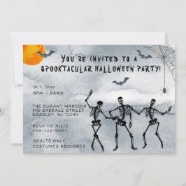 Skelette Spooktacular Halloween-Party Einladung