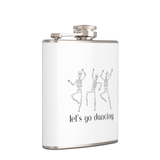 Skelette tanzen auf flachmann (Rechts)