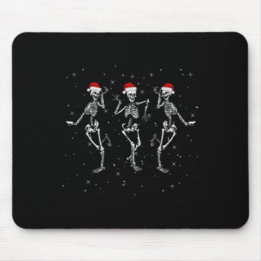 Skelette tanzen mit Weihnachtsfeiern - Funny Chris Mousepad (Vorne)