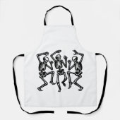 Skelette tanzen und Gefühl gut sichtbar Schürze (Vorderseite)