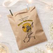 Skelette tanzen unter Vollmond Halloween Geschenktütchen (Ausgeschnitten)