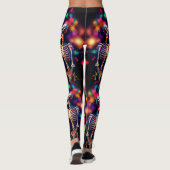 Skelette und Feuerwerke Leggings (Rückseite)