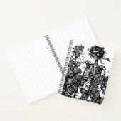 Skelette und Rose Notizblock (Innenseite)