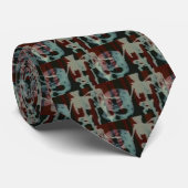 Skelette und Skulls 3 Nacktbäume Krawatte (Gerollt)