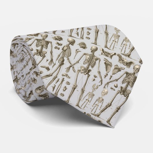 Skelette von der Brockhaus u. Efron Enzyklopädie Krawatte (Gerollt)