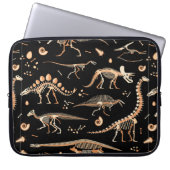 Skelette von Dinosauriern und Fossilien Laptopschutzhülle (Vorderseite)