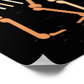 Skelette von Dinosauriern und Fossilien Poster (Ecke)