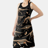 Skelette von Dinosauriern und Fossilien Schürze (InSitu)