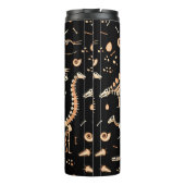 Skelette von Dinosauriern und Fossilien Thermosbecher (Rückseite)