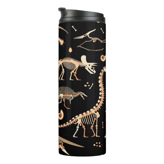 Skelette von Dinosauriern und Fossilien Thermosbecher (Nach rechts gedreht)