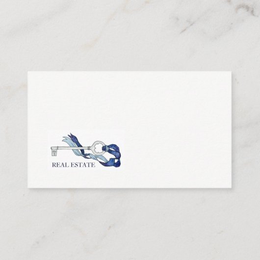 Skelette Wasserfarbe Anwesen Visitenkarte (Rückseite)