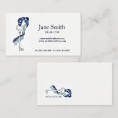 Skelette Wasserfarbe Anwesen Visitenkarte (Vorne/Hinten)