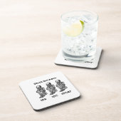 Skelette zwischen IDK, IDC, IDGAF Getränkeuntersetzer (Rechte Seite)