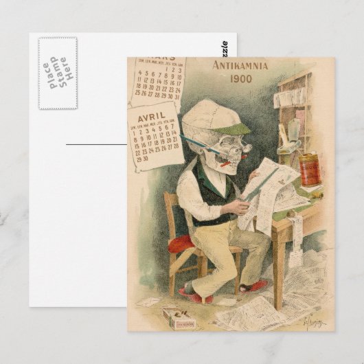 Skeletteditor Postkarte (Vorne/Hinten)