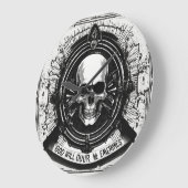 "SkelettElegance: Mini-Skull-Wall-Uhr Große Wanduhr (Winkel)