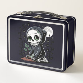 Skelettentag Metall Brotdose