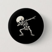 Skeletter Boys Kids Men Funny Halloween Button (Vorderseite)