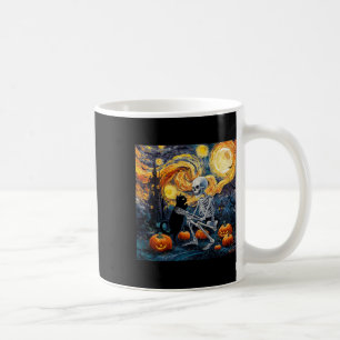 Skeletter Katze Skull Goth Halloween Männer Frauen Kaffeetasse