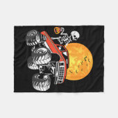 Skeletter Monster Halloween Panzerknacker Fleecedecke (Vorderseite (Horizontal))