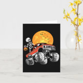 Skeletter Monster Halloween Panzerknacker Karte (Gelbe Blume)
