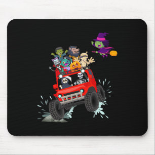 Skeletter Mummy Vampire Zombie Reiten Monster Truc Mousepad