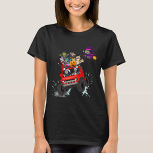 Skeletter Mummy Vampire Zombie Reiten Monster Truc T-Shirt
