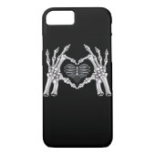Skeletter Ribs Hand Heart Sign Case-Mate iPhone Hülle (Rückseite)