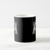 Skeletter Ribs Hand Heart Sign Kaffeetasse (Mittel)
