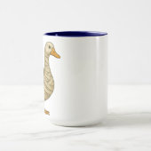 Skeletter Riding Mama Goose Halloween Funny Pumpki Tasse (Zentrum)