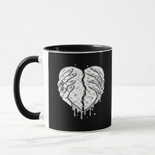 Skelettfächer Herz - Gothic Heart Classic Tasse