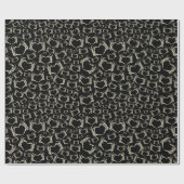 Skelettfächer Herzform Gemustert Geschenkpapier (Flach)