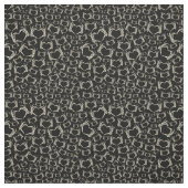 Skelettfächer Herzform Gemustert Stoff (Muster)