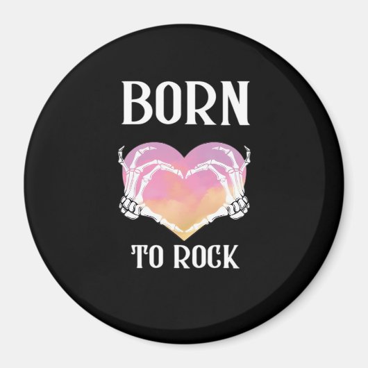 Skelettfächer Herzgrafik für klassische Magnet (Vorne)