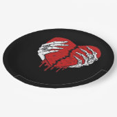 Skelettfächer Klassische Trends Pappteller (Schrägansicht)