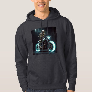 Skelettfahren mit dem Motorrad Hoodie