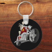 Skelettfahrer / Radfahrer: 3D-Modell: Schlüsselanh Schlüsselanhänger (Vorderseite)