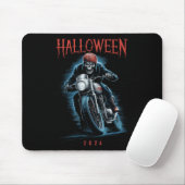 Skelettfahrer zu Halloween 2024 Mousepad (Mit Mouse)