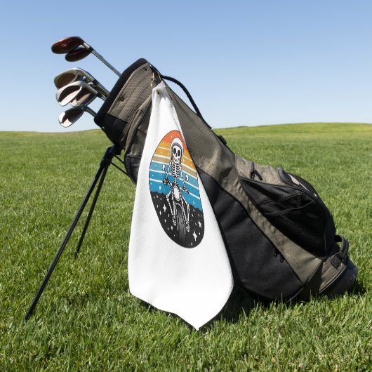 Skelettfahrrad Golfhandtuch (Gras)